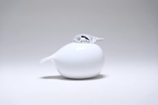 画像3: 北欧アートガラス/ビンテージガラス/Oiva Toikka/オイバ・トイッカ/iittala/イッタラ/Birds/バード/kuukunen/Puffball/パフボール/ホワイト (3)