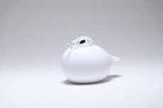 画像2: 北欧アートガラス/ビンテージガラス/Oiva Toikka/オイバ・トイッカ/iittala/イッタラ/Birds/バード/kuukunen/Puffball/パフボール/ホワイト (2)