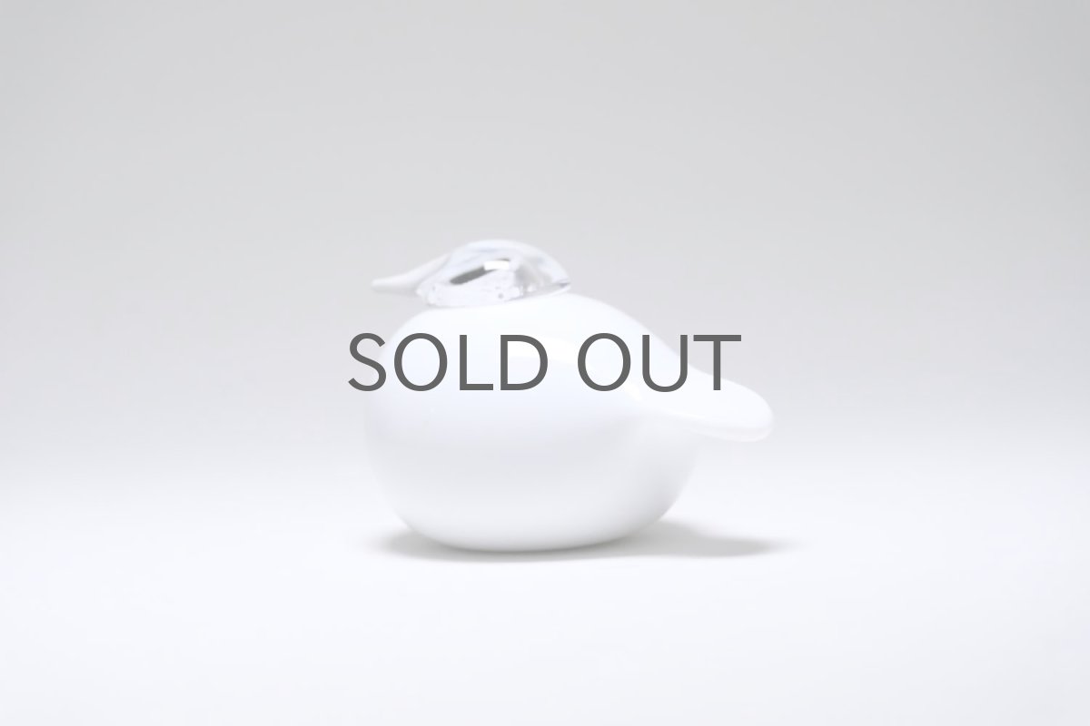 画像4: 北欧アートガラス/ビンテージガラス/Oiva Toikka/オイバ・トイッカ/iittala/イッタラ/Birds/バード/kuukunen/Puffball/パフボール/ホワイト (4)