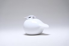 画像4: 北欧アートガラス/ビンテージガラス/Oiva Toikka/オイバ・トイッカ/iittala/イッタラ/Birds/バード/kuukunen/Puffball/パフボール/ホワイト (4)