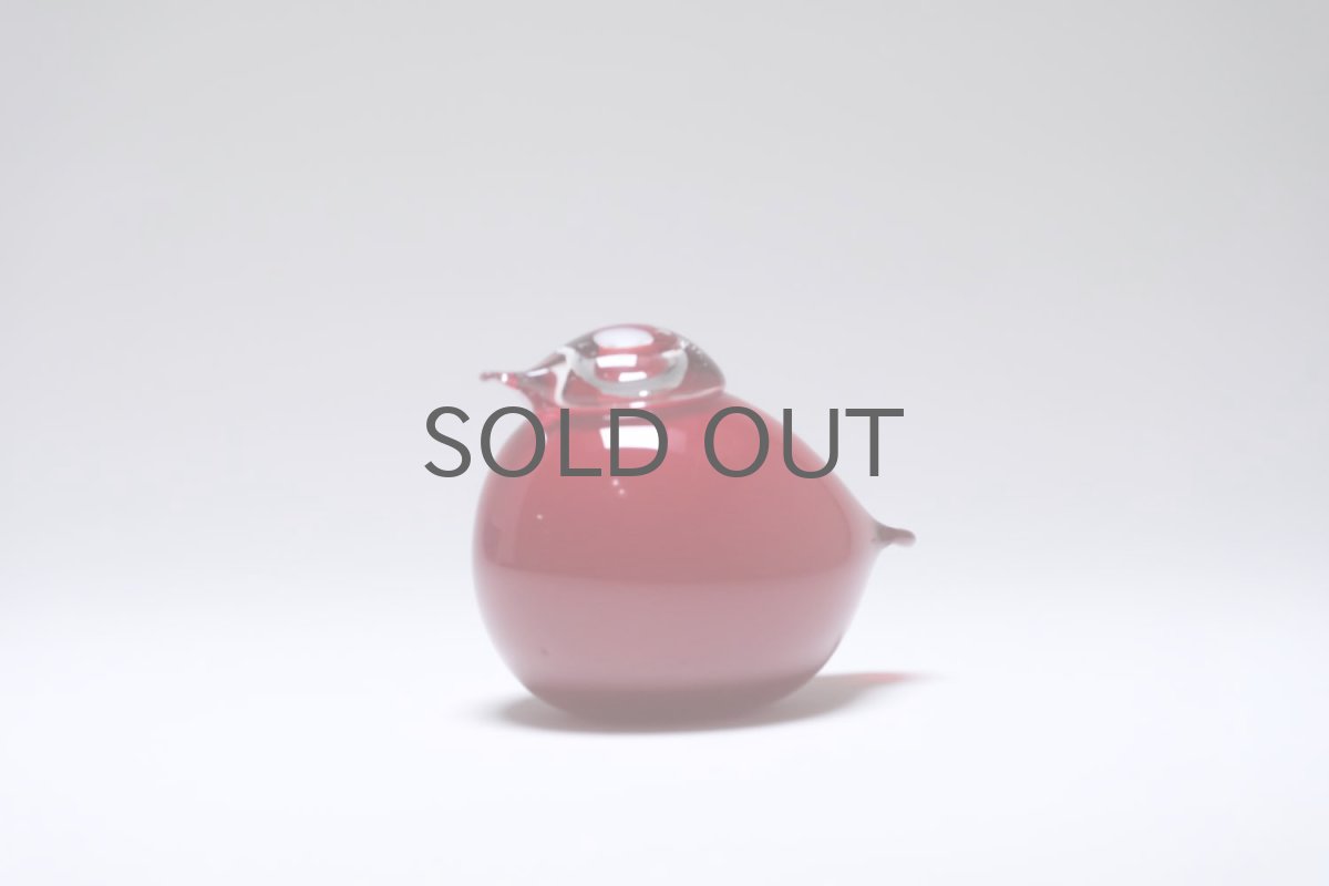 画像3: 北欧アートガラス/ビンテージガラス/Oiva Toikka/オイバ・トイッカ/Nuutajarvi/ヌータヤルヴィ/Birds/バード/kuukunen/Puffball/パフボール/レッド (3)