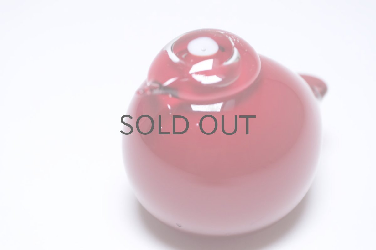 画像4: 北欧アートガラス/ビンテージガラス/Oiva Toikka/オイバ・トイッカ/Nuutajarvi/ヌータヤルヴィ/Birds/バード/kuukunen/Puffball/パフボール/レッド (4)