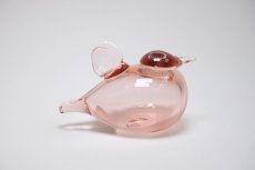 画像2: 北欧アートガラス/ビンテージガラス/Oiva Toikka/オイバトイッカ//iittala/イッタラ/Birds/バード/Baby Birad/サーモンピンク/2021 (2)