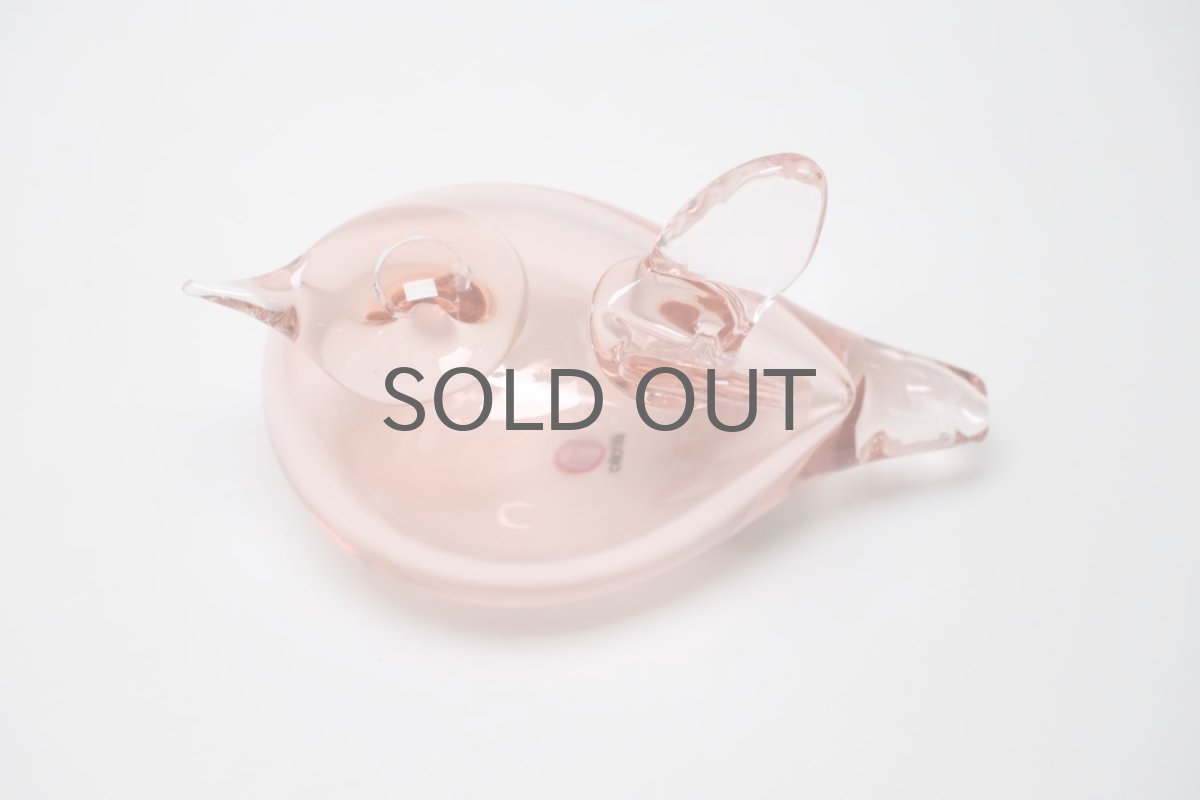 画像3: 北欧アートガラス/ビンテージガラス/Oiva Toikka/オイバトイッカ//iittala/イッタラ/Birds/バード/Baby Birad/サーモンピンク/2021 (3)