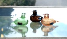 画像7: 北欧アートガラス/iittala/イッタラバード/Oiva Toikka/オイバトイッカ/Hippiainen/ヒッピアイネン/Golden-Crested Kinglet/ダークボディ/No.1 (7)