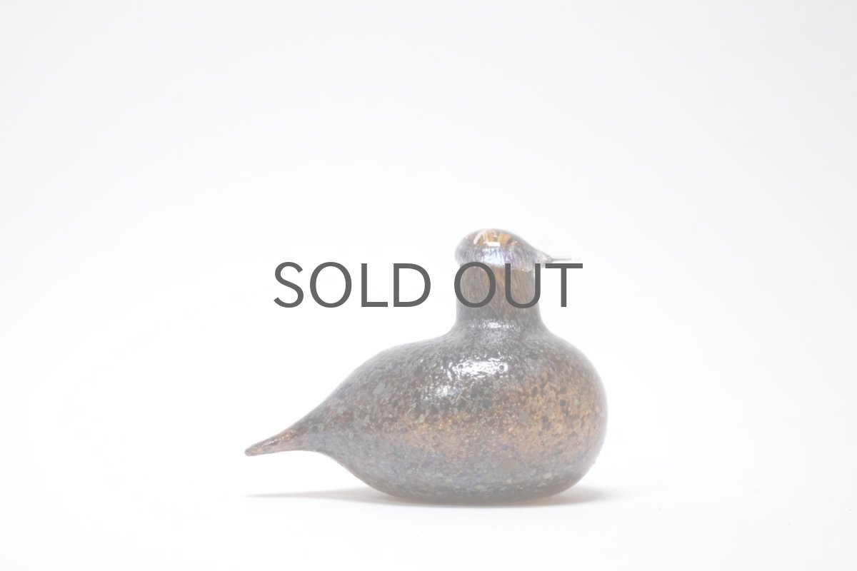 画像2: 北欧アートガラス/iittala/イッタラバード/Oiva Toikka/オイバトイッカ/Hippiainen/ヒッピアイネン/Golden-Crested Kinglet/ダークボディ/No.1 (2)