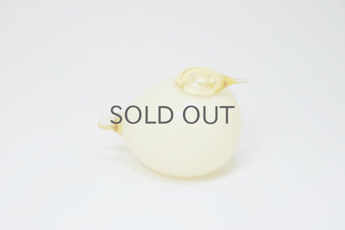 画像2: 北欧アートガラス/ビンテージガラス/Oiva Toikka/オイバ・トイッカ/Nuutajarvi/ヌータヤルヴィ/Birds/バード/kuukunen/Puffball/パフボール/イエロー (2)