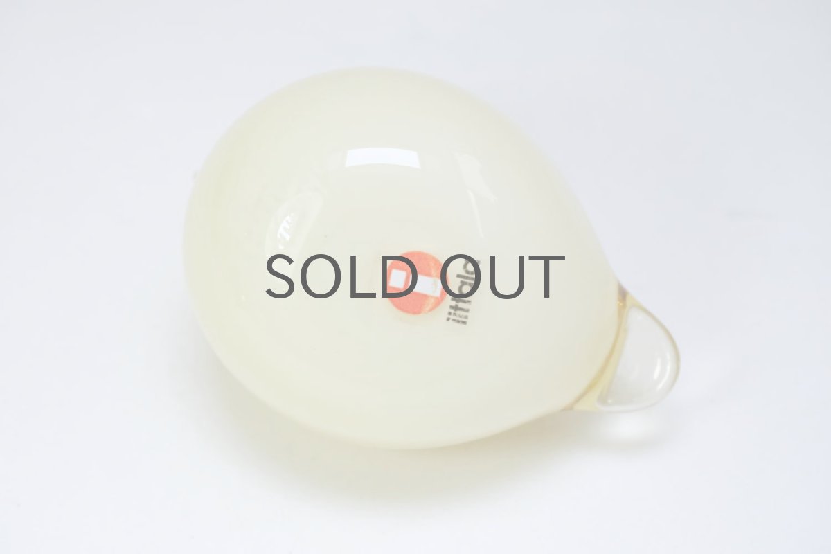 画像4: 北欧アートガラス/ビンテージガラス/Oiva Toikka/オイバ・トイッカ/Nuutajarvi/ヌータヤルヴィ/Birds/バード/kuukunen/Puffball/パフボール/イエロー (4)