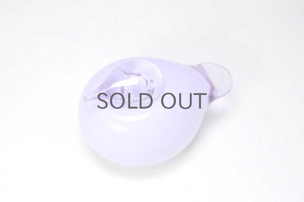 画像3: 北欧アートガラス/ビンテージガラス/Oiva Toikka/オイバ・トイッカ/Nuutajarvi/ヌータヤルヴィ/Birds/バード/kuukunen/Puffball/パフボール/ライラック (3)