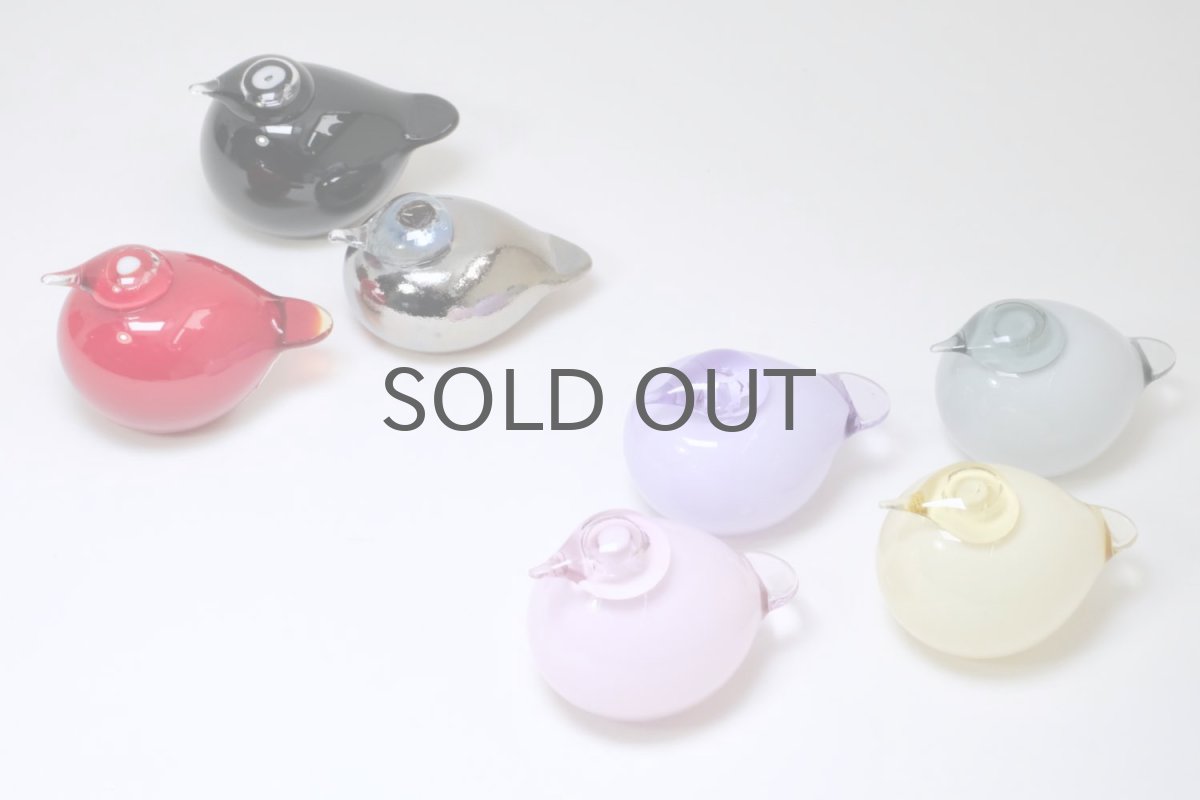 画像6: 北欧アートガラス/ビンテージガラス/Oiva Toikka/オイバ・トイッカ/Nuutajarvi/ヌータヤルヴィ/Birds/バード/kuukunen/Puffball/パフボール/レッド (6)