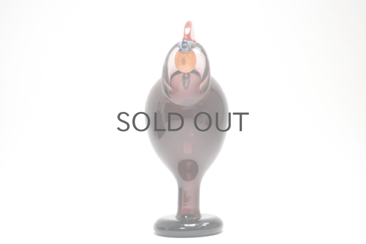 画像8: 北欧アートガラス/ビンテージガラス/Oiva Toikka/オイバ・トイッカ/Nuutajarvi/ヌータヤルヴィ/Birds/バード/Kukko/Rooster/ルースター/1998年 (8)