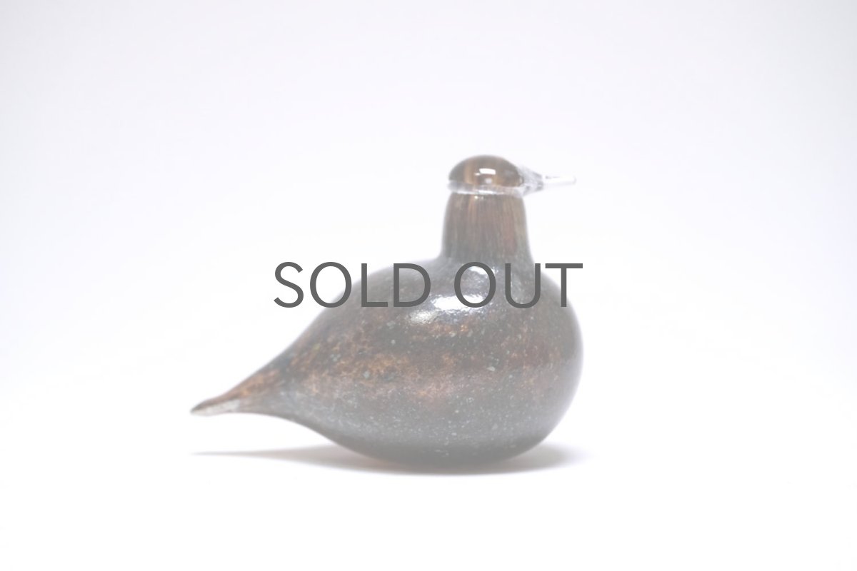 画像2: 北欧アートガラス/iittala/イッタラバード/Oiva Toikka/オイバトイッカ/Hippiainen/ヒッピアイネン/Golden-Crested Kinglet/ダークボディ/No.2 (2)