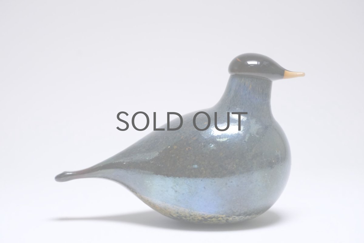 画像3: 北欧アートガラス/iittala/イッタラバード/Oiva Toikka/オイバトイッカ/リトルターンよりも小さい/ブルーブラスター (3)