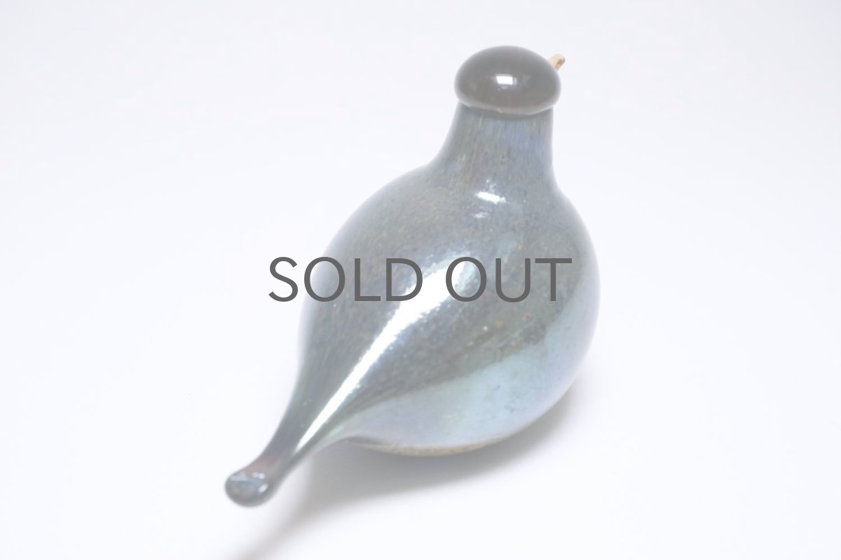 画像4: 北欧アートガラス/iittala/イッタラバード/Oiva Toikka/オイバトイッカ/リトルターンよりも小さい/ブルーブラスター (4)