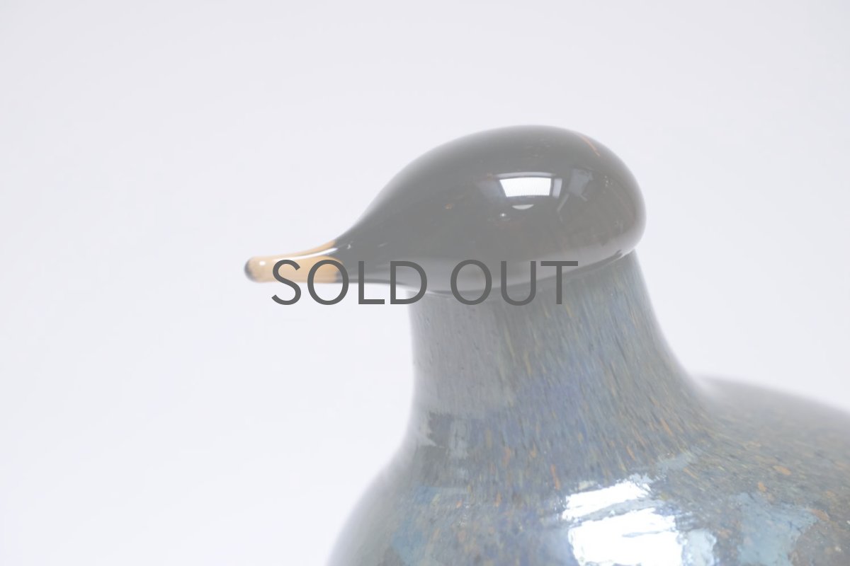 画像2: 北欧アートガラス/iittala/イッタラバード/Oiva Toikka/オイバトイッカ/リトルターンよりも小さい/ブルーブラスター (2)