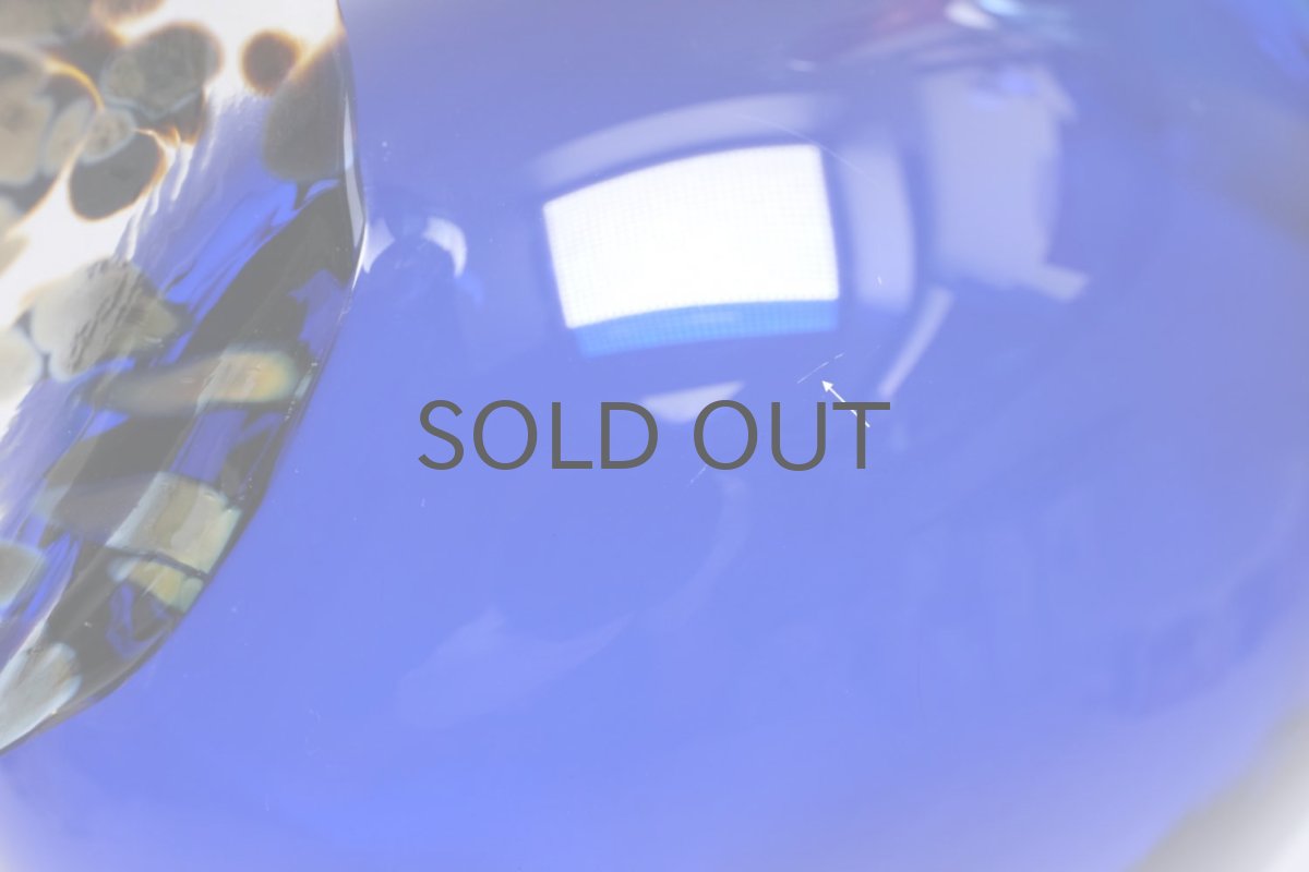 画像5: 北欧アートガラス/ビンテージガラス/Oiva Toikka/オイバ・トイッカ/iittala/イッタラ/Birds/バード/Juhlkukko/Rooster/ユフラクッコ/ルースター/ブルー (5)