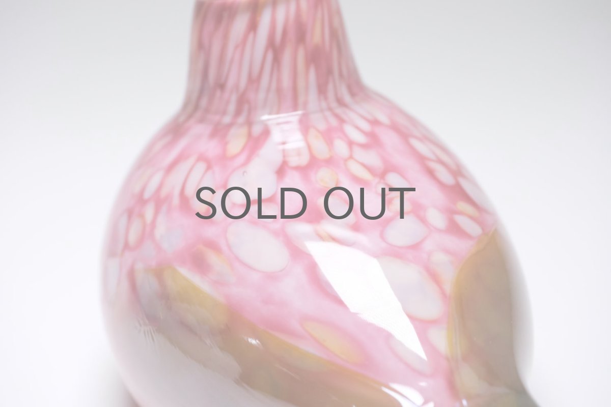 画像6: 北欧アートガラス/ビンテージガラス/Oiva Toikka/オイバ・トイッカ/Nuutajarvi/ヌータヤルヴィ/Taviokuurna/Pine Grossbeak /ピンク/2006年 (6)