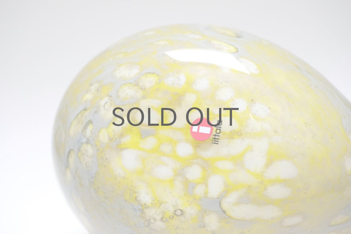 画像6: 北欧アートガラス/ビンテージガラス/Oiva Toikka/オイバ・トイッカ/Nuutajarvi/ヌータヤルヴィ/Taviokuurna/Pine Grossbeak /イエロー/2006年 (6)