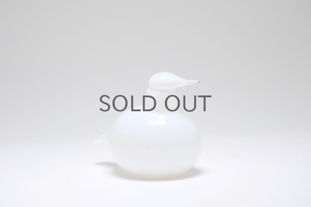 画像3: 北欧アートガラス/ビンテージガラス/Oiva Toikka/オイバトイッカ/イッタラ/Nuutajarvi/ヌータヤルヴィ/Birds/バード/pulmunen/Snow Bunting/ユキホオジロ/ホワイト (3)