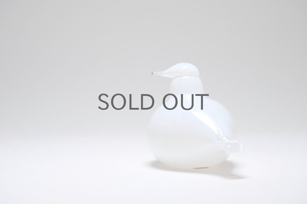 画像4: 北欧アートガラス/ビンテージガラス/Oiva Toikka/オイバトイッカ/イッタラ/Nuutajarvi/ヌータヤルヴィ/Birds/バード/pulmunen/Snow Bunting/ユキホオジロ/ホワイト (4)