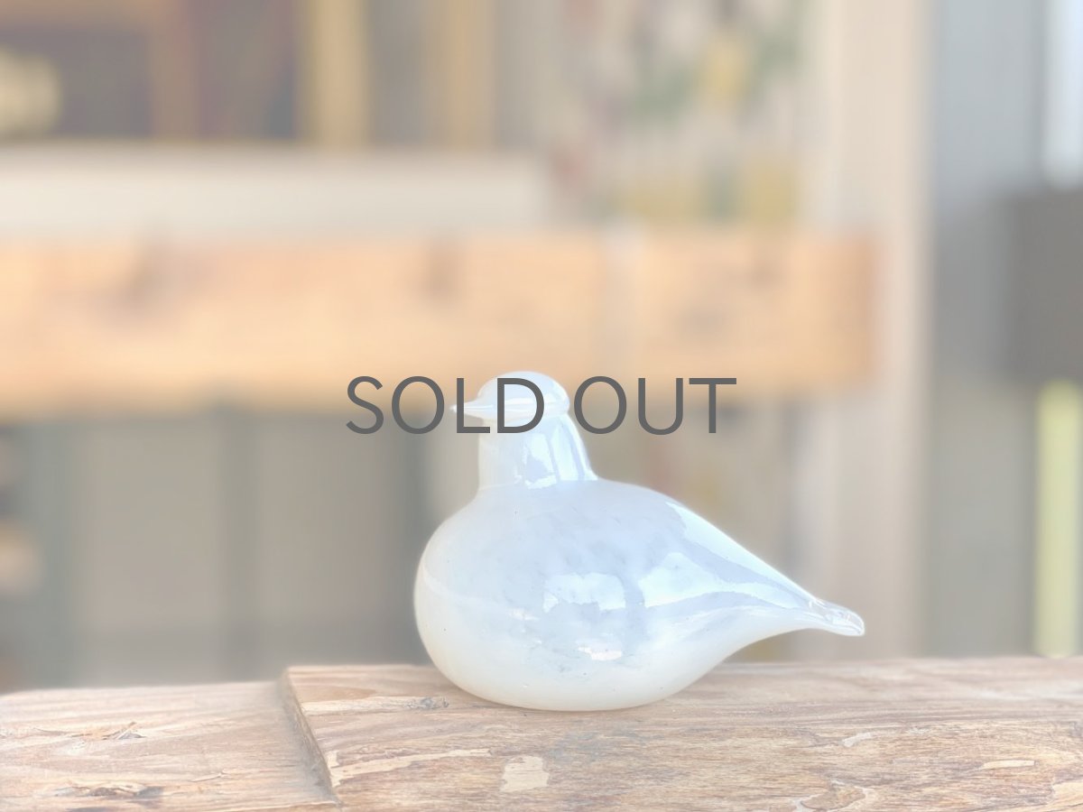 画像9: 北欧アートガラス/ビンテージガラス/Oiva Toikka/オイバトイッカ/イッタラ/Nuutajarvi/ヌータヤルヴィ/Birds/バード/pulmunen/Snow Bunting/ユキホオジロ/ホワイト (9)