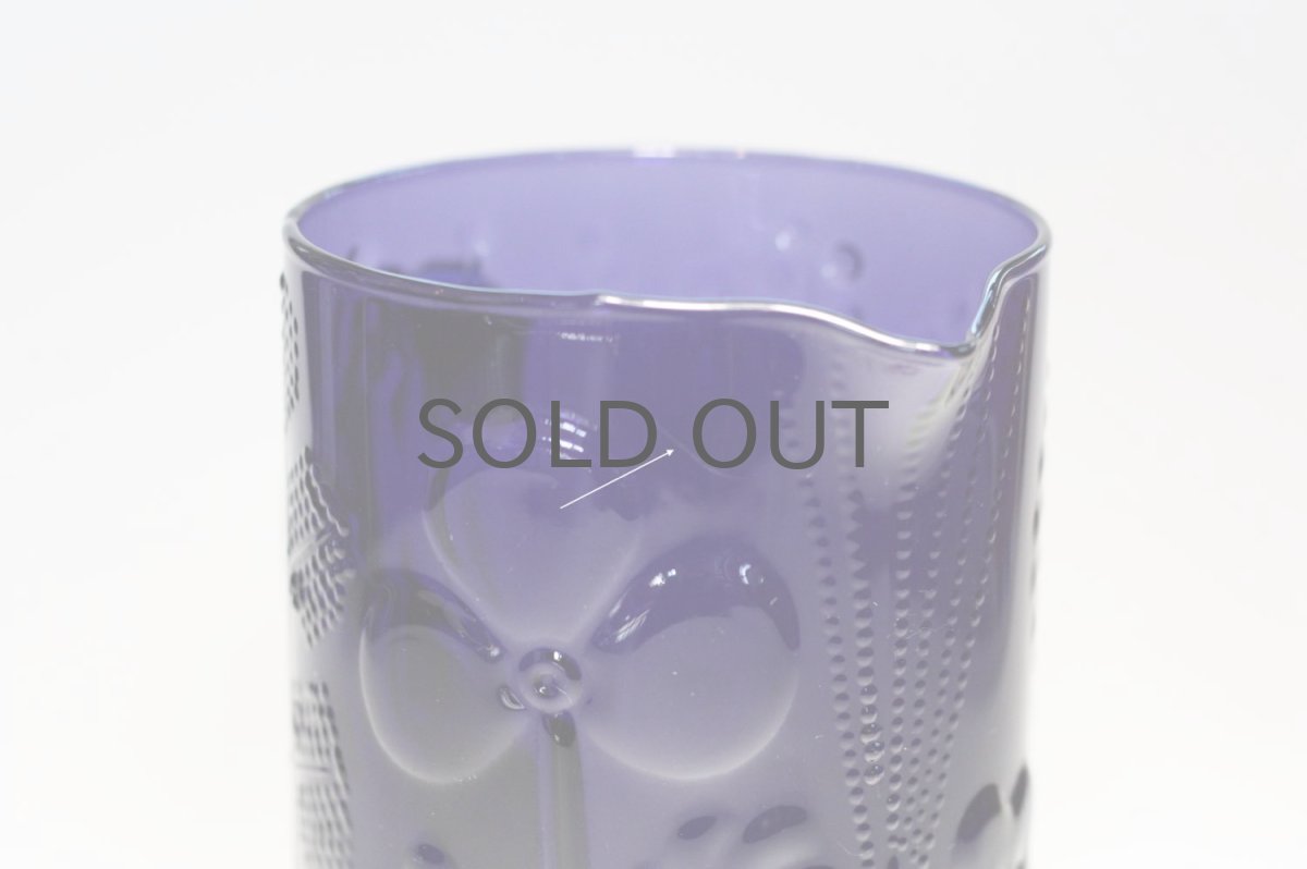 画像4: Oiva Toikka/オイバ・トイッカ/ビンテージ/フローラ/ダークブルーピッチャー&グラスセット/オリジナルBOX付き (4)