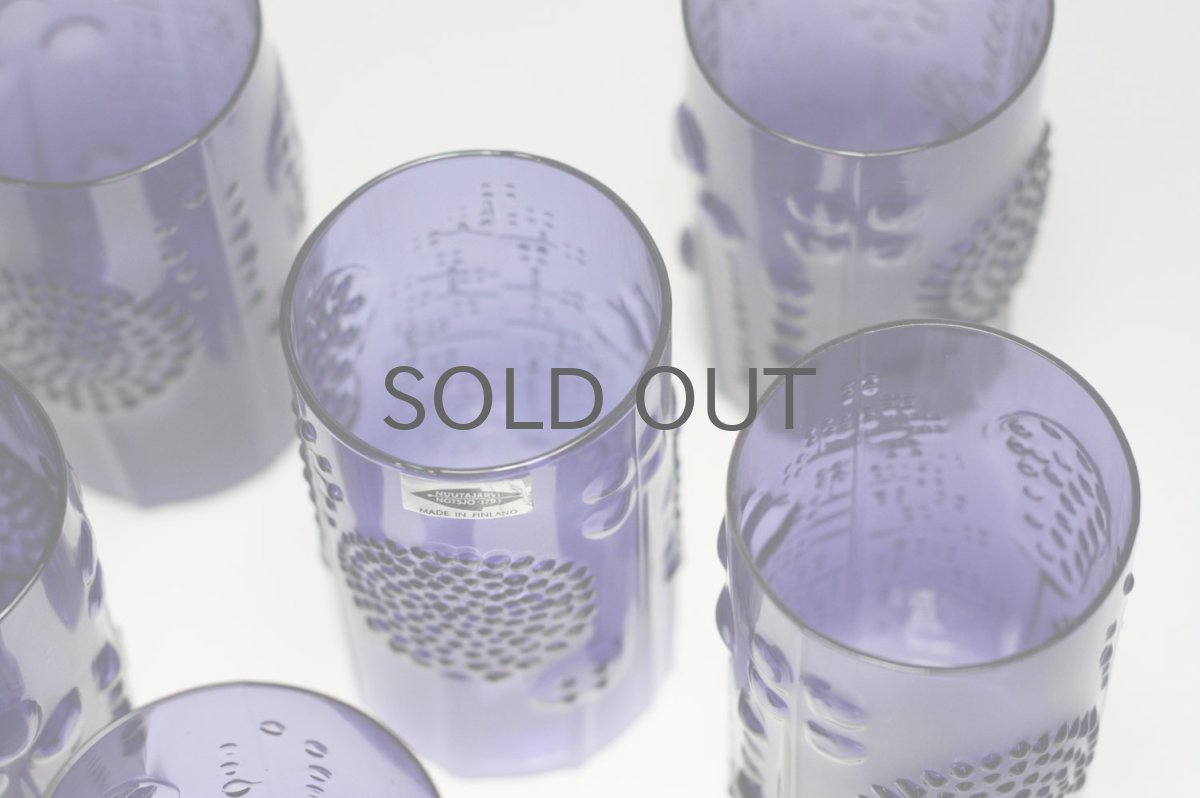 画像9: Oiva Toikka/オイバ・トイッカ/ビンテージ/フローラ/ダークブルーピッチャー&グラスセット/オリジナルBOX付き (9)