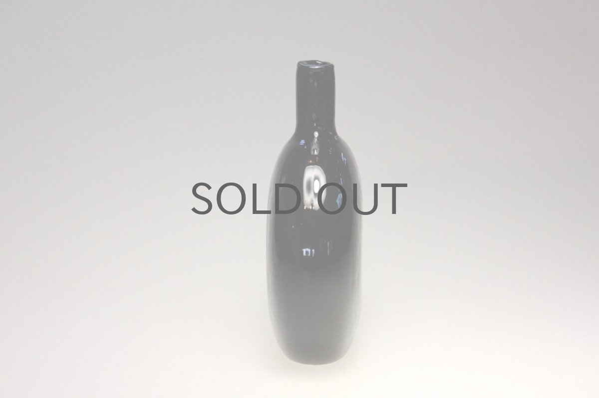 画像5: 北欧ガラス/Oiva Toikka/オイバ・トイッカ/Nuutajarvi/ヌータヤルヴィMANSIKKAPAIKKA/一輪挿し/ブラック/Sサイズ (5)