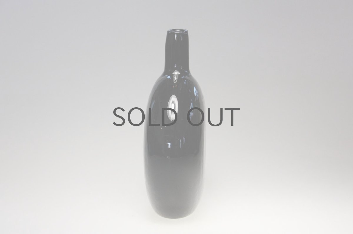 画像5: 北欧ガラス/Oiva Toikka/オイバ・トイッカ/Nuutajarvi/ヌータヤルヴィ/MANSIKKAPAIKKA/一輪挿し/ブラック/Lサイズ (5)