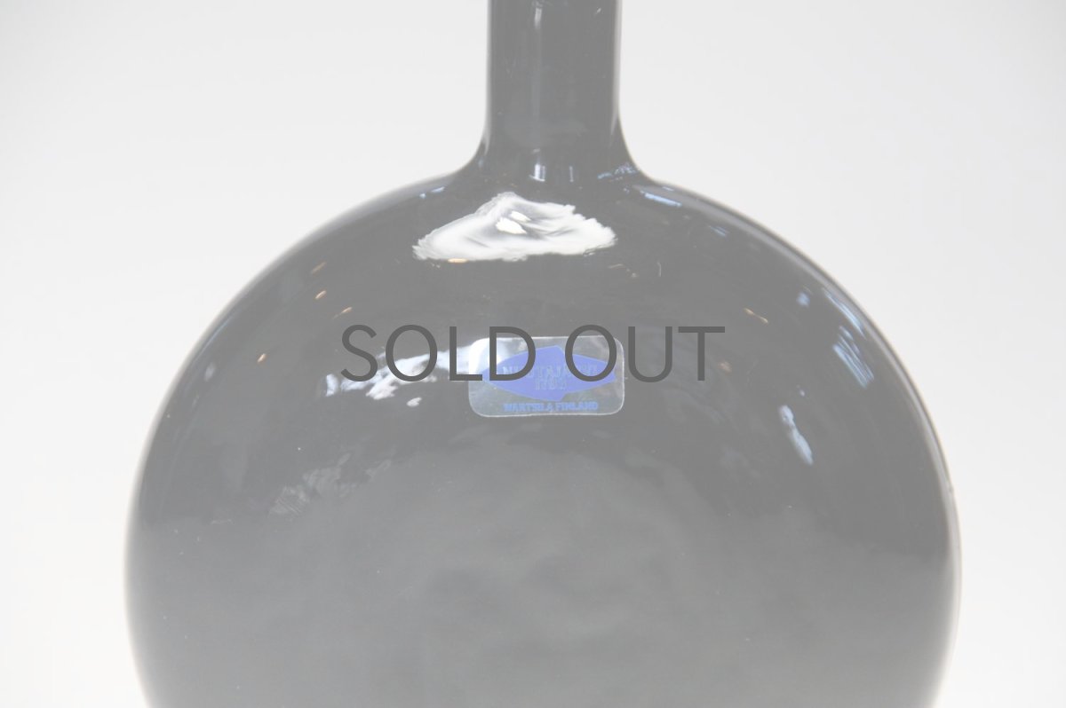 画像3: 北欧ガラス/Oiva Toikka/オイバ・トイッカ/Nuutajarvi/ヌータヤルヴィMANSIKKAPAIKKA/一輪挿し/ブラック/Sサイズ (3)