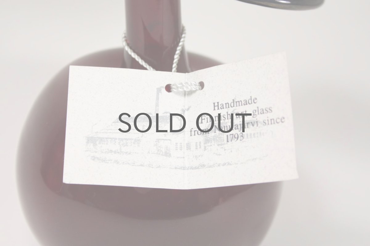 画像7: 北欧アートガラス/Oiva Toikka/オイバ・トイッカ/Nuutajarvi/ヌータヤルヴィ/限定/アップルボトル/レッド (7)