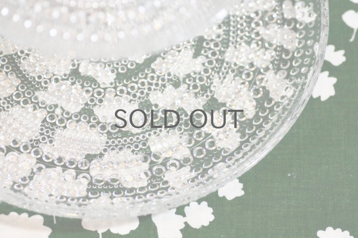 画像4: ARABIA/NUUTAJARVI /オイバ・トイッカ /Kastehelmi/カステヘルミ /2段ケーキプレート/クリア (4)