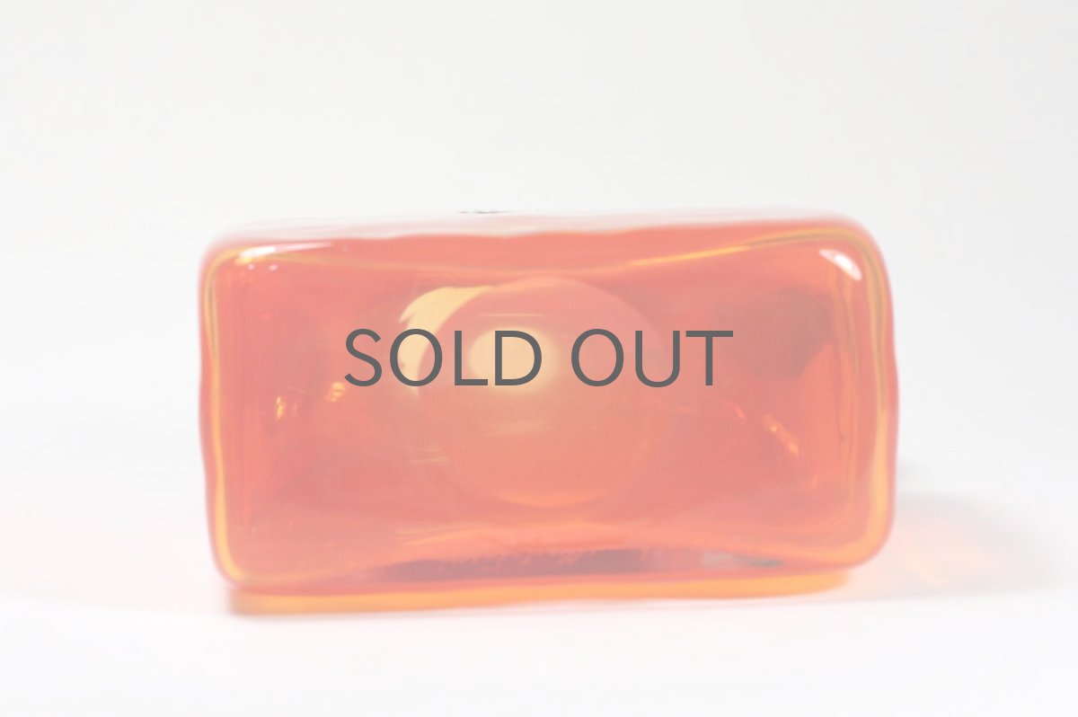 画像8: 北欧アートガラス/ビンテージガラス/Oiva Toikka/オイバ・トイッカ/Nuutajarvi/ニュータルヤルヴィ/ Pampula/PomPom Bottle/N526/オレンジ (8)