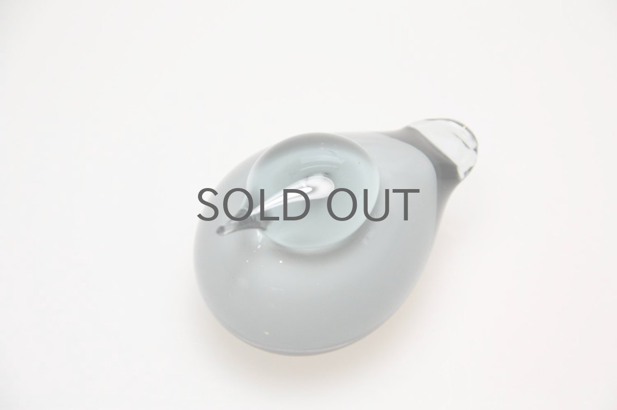 画像3: 北欧アートガラス/ビンテージガラス/Oiva Toikka/オイバ・トイッカ/iittala/イッタラ/Birds/バード/Puffball/パフボール/グレイ (3)