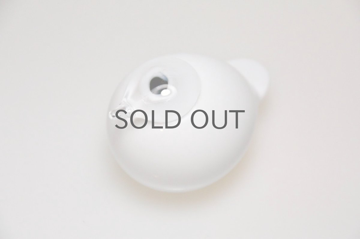 画像2: 北欧アートガラス/ビンテージガラス/Oiva Toikka/オイバ・トイッカ/iittala/イッタラ/Birds/バード/Puffball/パフボール/ホワイト (2)