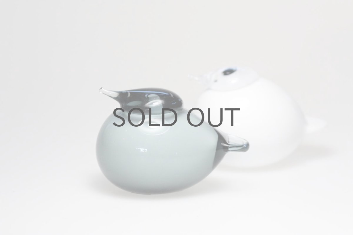 画像5: 北欧アートガラス/ビンテージガラス/Oiva Toikka/オイバ・トイッカ/iittala/イッタラ/Birds/バード/Puffball/パフボール/グレイ (5)