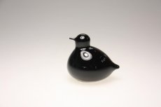 画像1: 北欧アートガラス/ビンテージガラス/Oiva Toikka/オイバ・トイッカ/iittala/イッタラ/Birds/バード/Pulmu/Posti別注/ブラック (1)