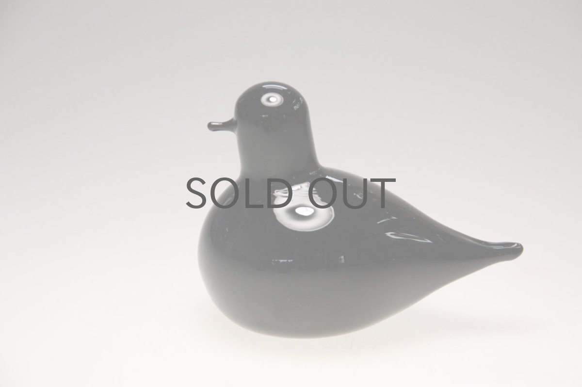 画像1: 北欧アートガラス/ビンテージガラス/Oiva Toikka/オイバ・トイッカ/iittala/イッタラ/Birds/バード/Pulmu/1988/ブラック (1)