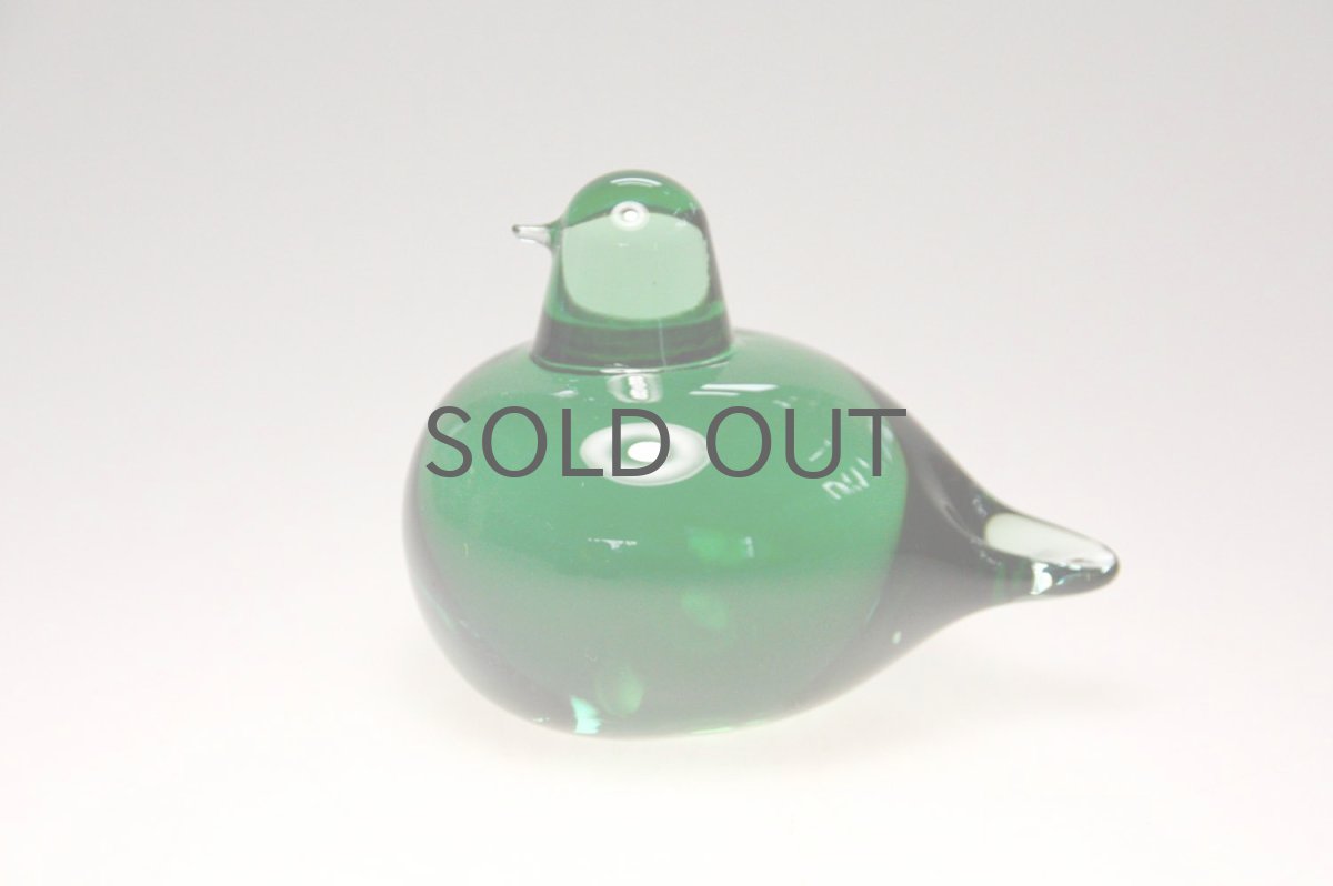 画像1: 北欧アートガラス/ビンテージガラス/Oiva Toikka/オイバ・トイッカ/iittala/イッタラ/Birds/バード/Pulmu/1988/グリーン (1)