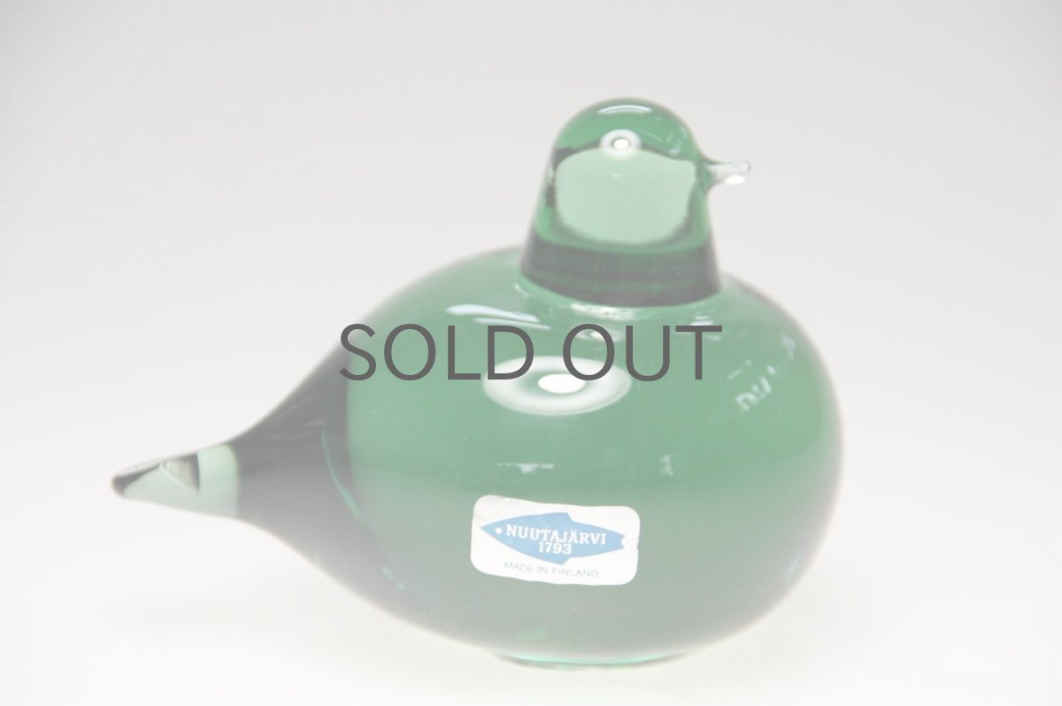 画像2: 北欧アートガラス/ビンテージガラス/Oiva Toikka/オイバ・トイッカ/iittala/イッタラ/Birds/バード/Pulmu/1988/グリーン (2)