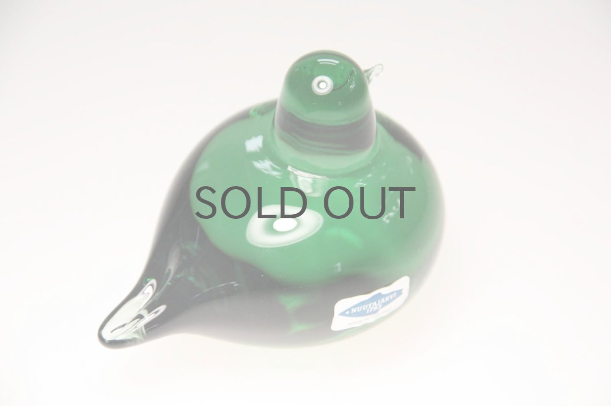 画像4: 北欧アートガラス/ビンテージガラス/Oiva Toikka/オイバ・トイッカ/iittala/イッタラ/Birds/バード/Pulmu/1988/グリーン (4)