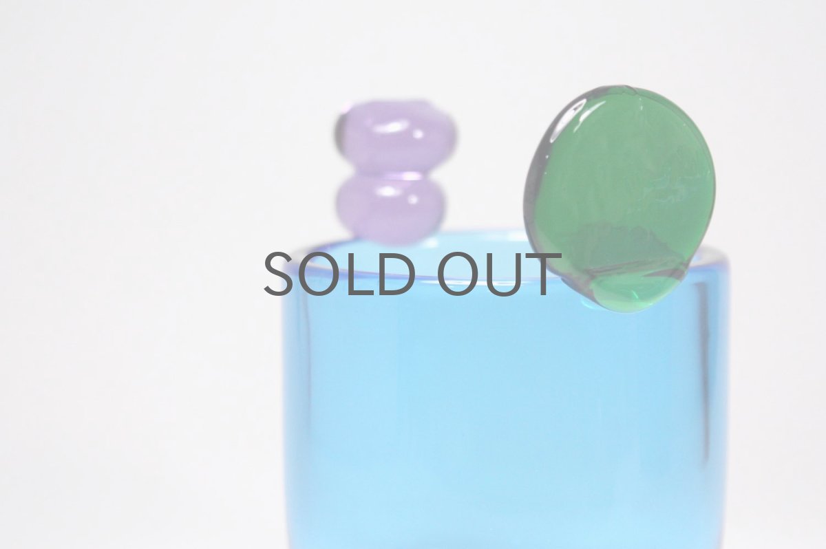 画像3: 北欧アートガラス/ビンテージガラス/Oiva Toikka/オイバ・トイッカ/Nuutajarvi/ヌータヤルヴィ/ Pompula/ PomPom vase/N527/ブルー (3)