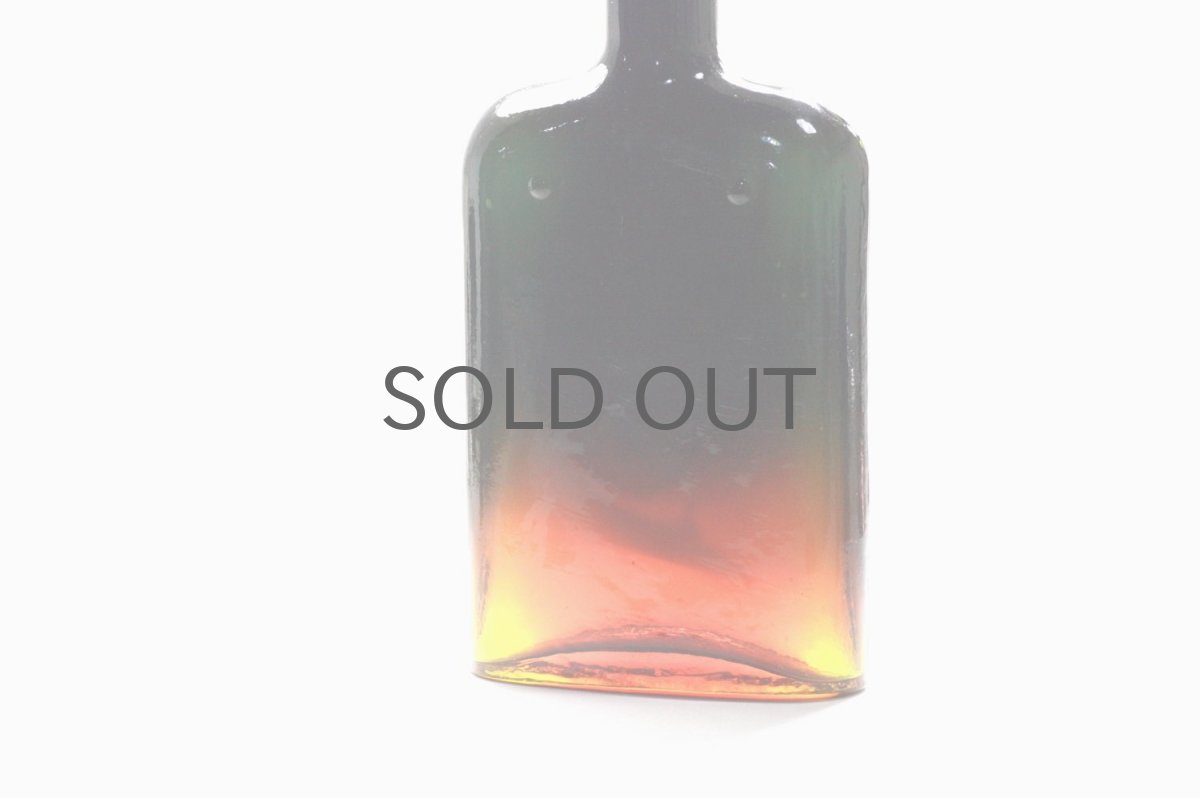 画像2: 北欧アートガラス/ビンテージガラス/Oiva Toikka/オイバ・トイッカ/Nuutajarvi/ヌータヤルヴィ/Puteli/プテリボトル/オレンジ系 (2)