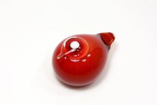 画像4: 北欧アートガラス/ビンテージガラス/Oiva Toikka/オイバ・トイッカ/Nuutajarvi/ヌータヤルヴィ/Birds/バード/Puffball/パフボール/ヌータヤルヴィレッド/No.1 (4)