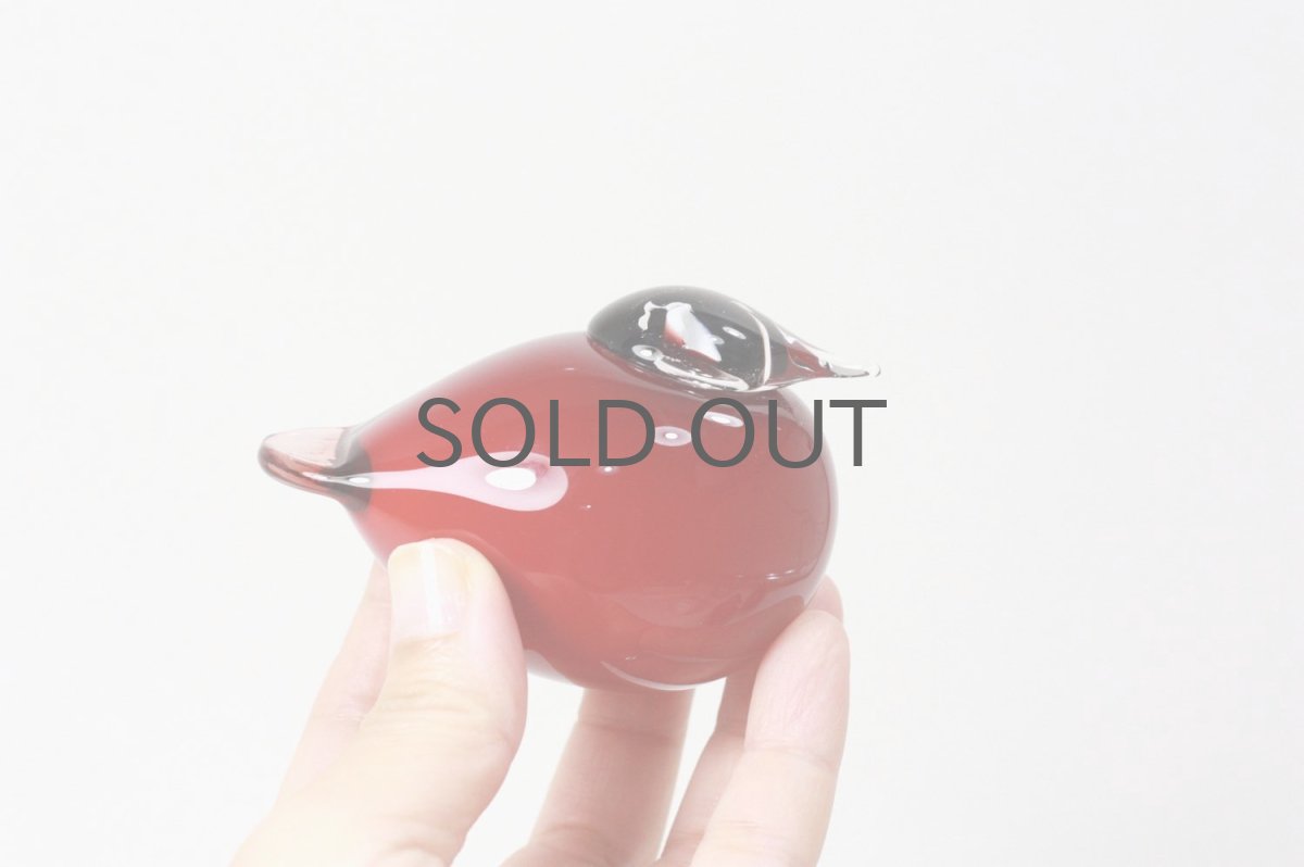 画像5: 北欧アートガラス/ビンテージガラス/Oiva Toikka/オイバ・トイッカ/iiittala/イッタラ/Birds/バード/Puffball/パフボール/クランベリー/No.3 (5)