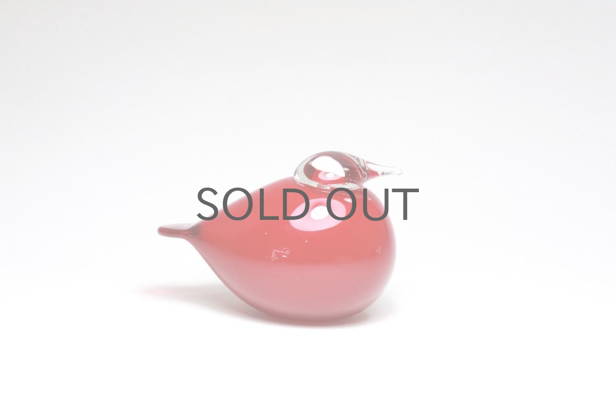 画像2: 北欧アートガラス/ビンテージガラス/Oiva Toikka/オイバ・トイッカ/Nuutajarvi/ヌータヤルヴィ/Birds/バード/Puffball/パフボール/ヌータヤルヴィレッド/No.2 (2)