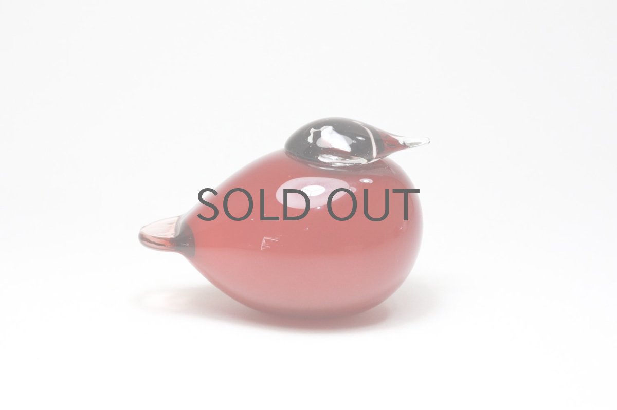 画像2: 北欧アートガラス/ビンテージガラス/Oiva Toikka/オイバ・トイッカ/iiittala/イッタラ/Birds/バード/Puffball/パフボール/クランベリー/No.3 (2)