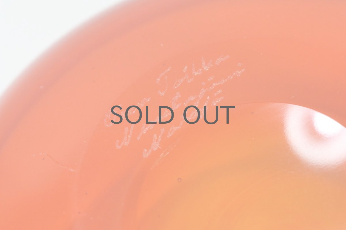 画像9: 北欧アートガラス/Oiva Toikka/オイバトイッカ/ユニークピース/Nuutajarvi/ヌータヤルビ/Pampula/オレンジカップ (9)