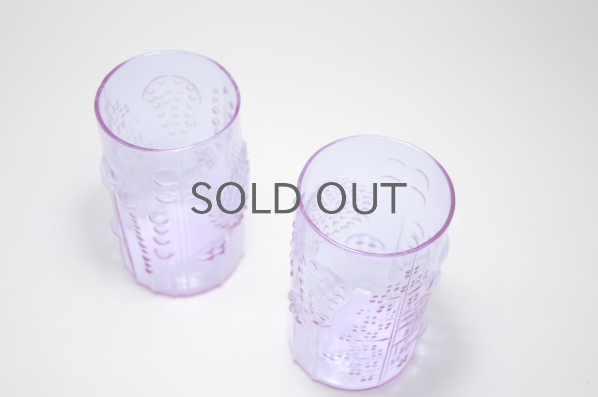 画像2: 北欧ビンテージガラス/オイバトイッカ/フローラ/グラス/タンブラー/高さ10cm/アメジスト (2)
