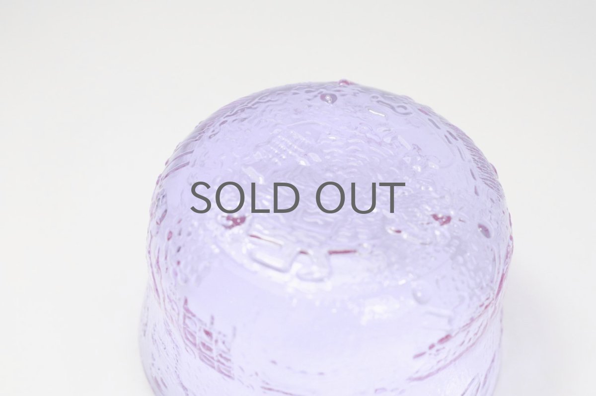 画像2: 北欧ビンテージガラス/Oiva Toikka/オイバ・トイッカ/ファウナ/NUUTAJARVI/ヌータヤルヴィ/アメジスト/ボウル/No.1 (2)